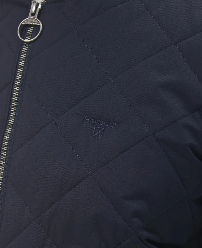 Barbour -  Essential Quilted Zip-Thru Jacket, Navy